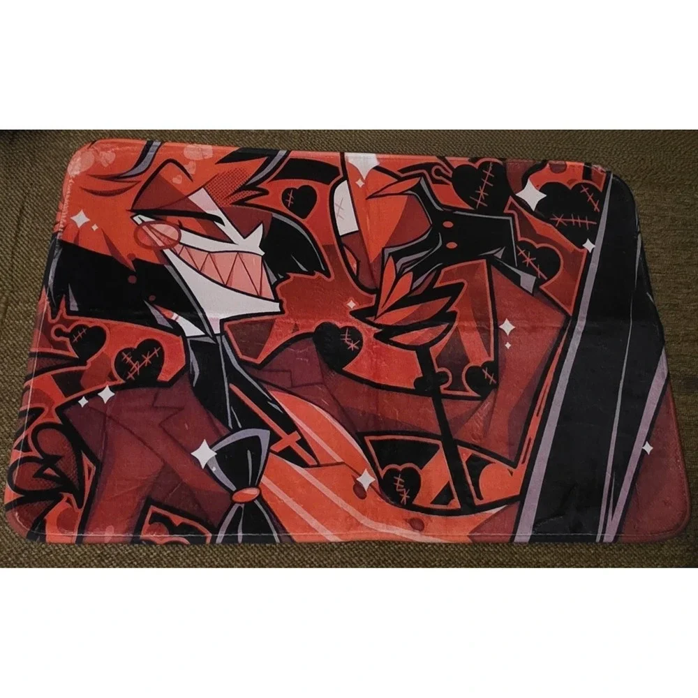 Alastor FLOOR Mat Desk Rug Matches Hazbin Hotel Pin-Up‎ Alastor Valentine's 2024